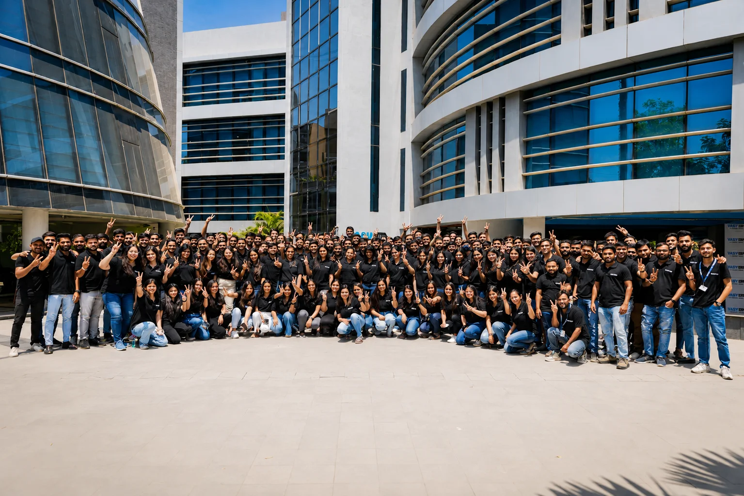 Vasy team — 250+ members at House of Vasy, Ahmedabad