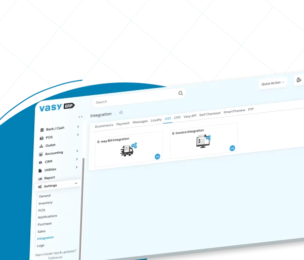 E invoicing with GST accounting Software 
                                