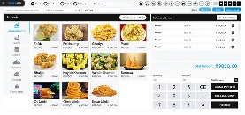 Vasy POS billing system with image-based product selection for ISCON Gathiya quick service food chain