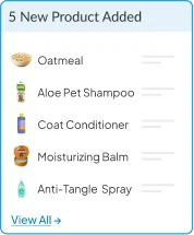 JUSTDOGS pet care products and spa service management interface preview