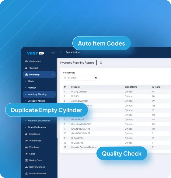 Inventory Software for Gas Agence