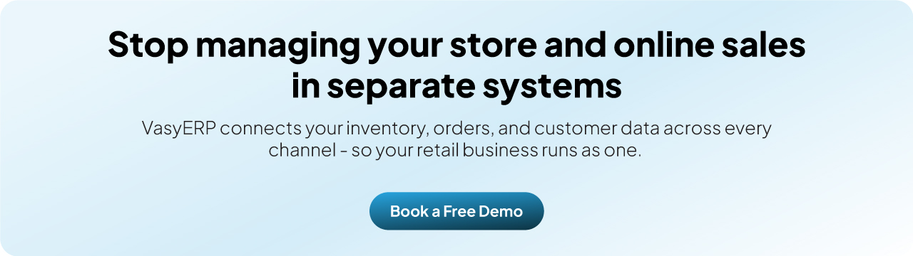 Vasy helps manage store and online sales in one system