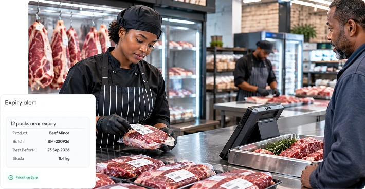 store staff managing expiry through vasy software