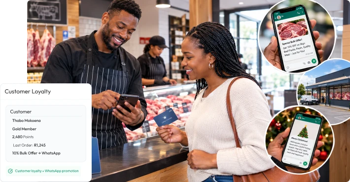 store manager managing loyalties and customer relations in multiple stores through vasy software