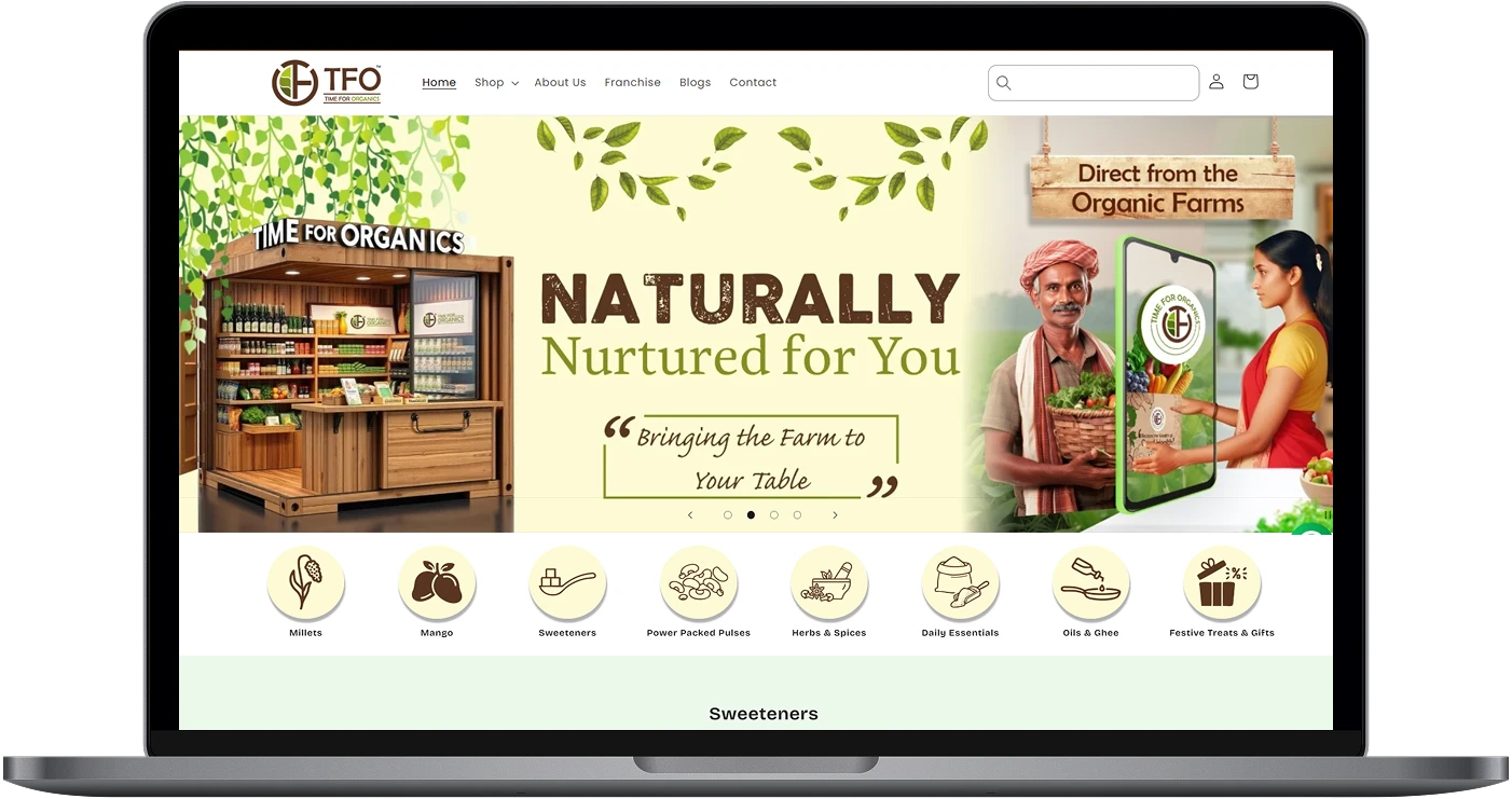 e-commerce website of TFO
