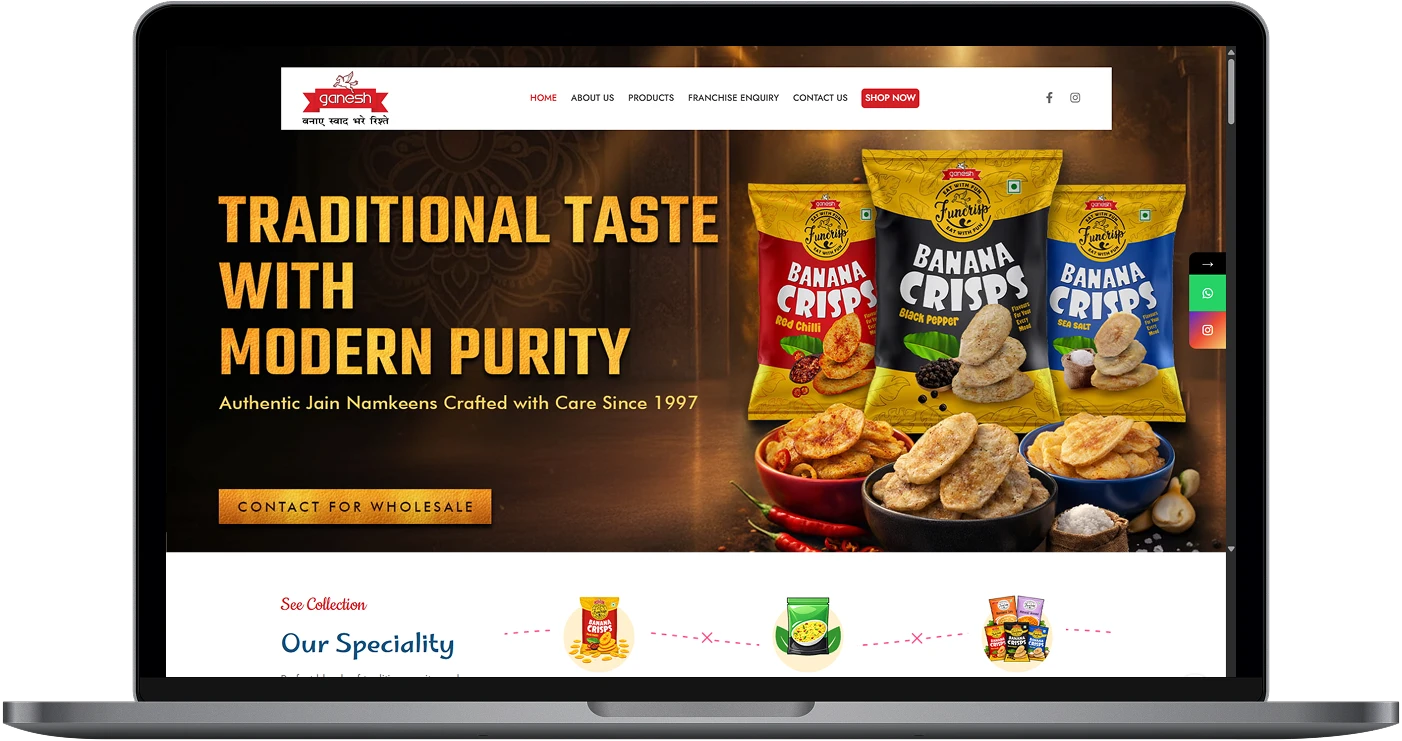 e-commerce website of ganesh