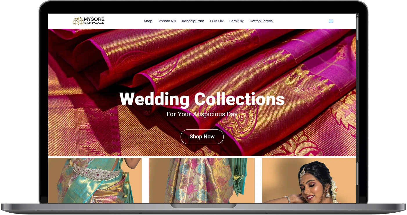 e-commerce website of mysore silk palace