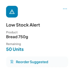 Stock Updated Card