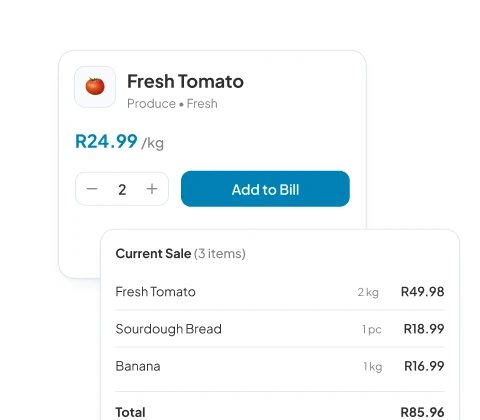 billing items easily that don't have barcode
