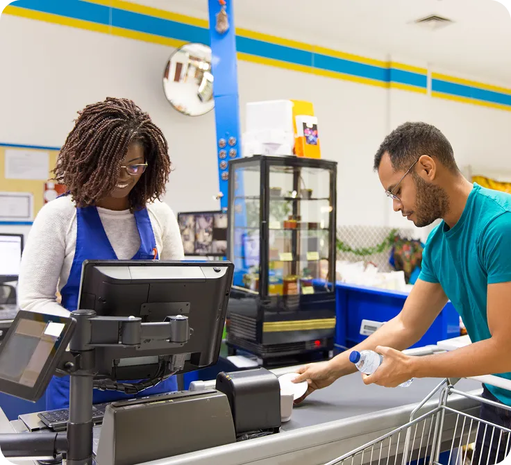 store representative billing with image based pos