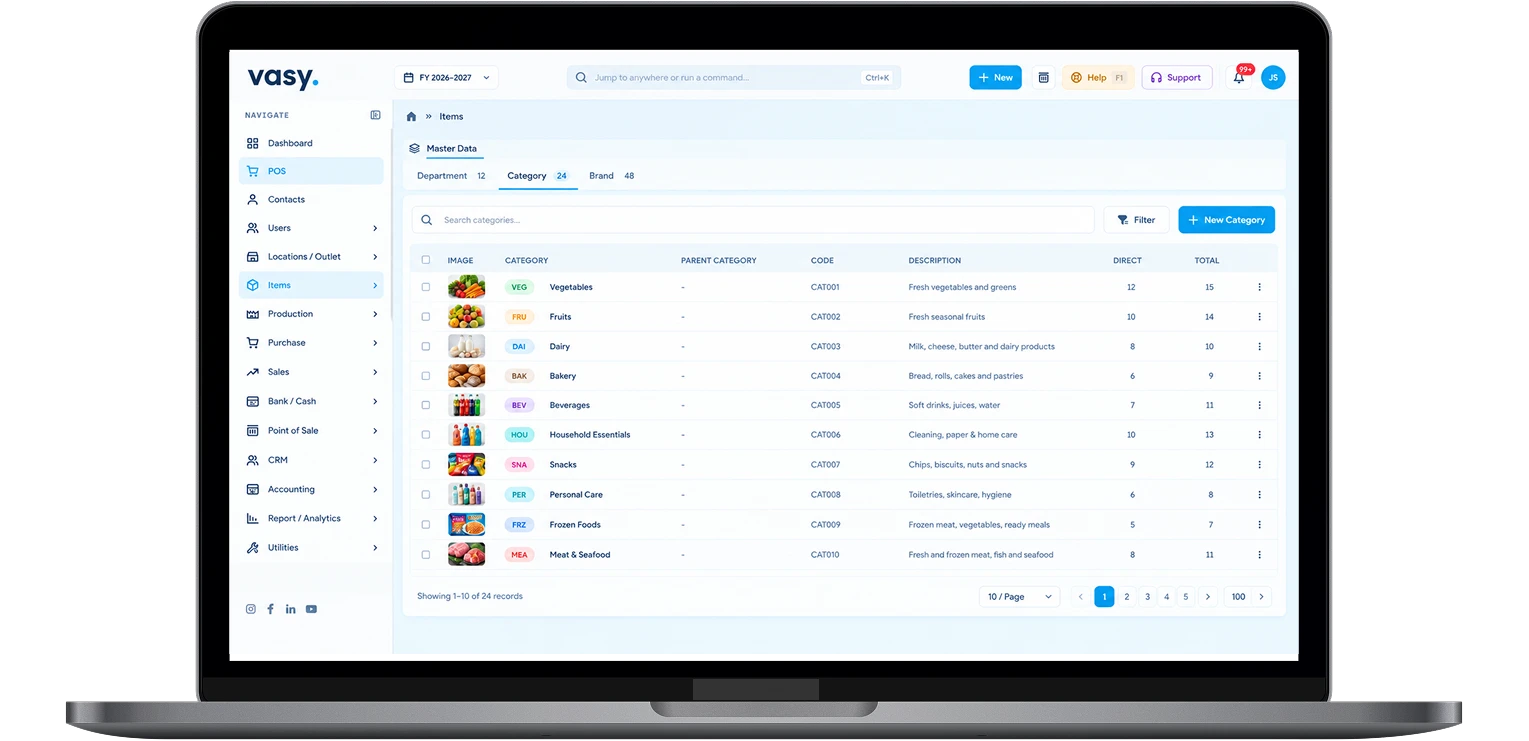 managing inventory easily with image-based vasy pos