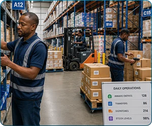 Track inventory in WMS software in realtime