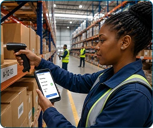 Perform stock audits through WMS software that also works in mobile