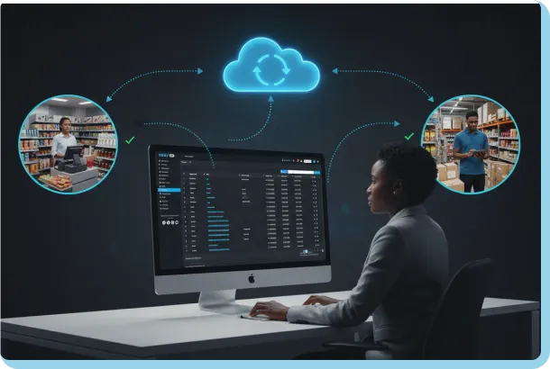 centralized control (multi-store)