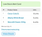  Low Stock Alert Card