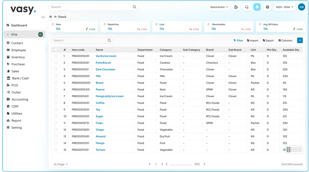 Inventory Management module