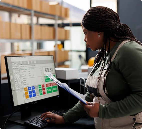 owner carrying out structured stock verification through vasy