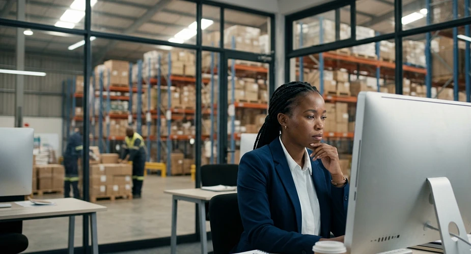 business owner controlling inventory through Vasy software