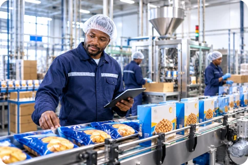 factory staff experiencing improved efficiency by using vasy software