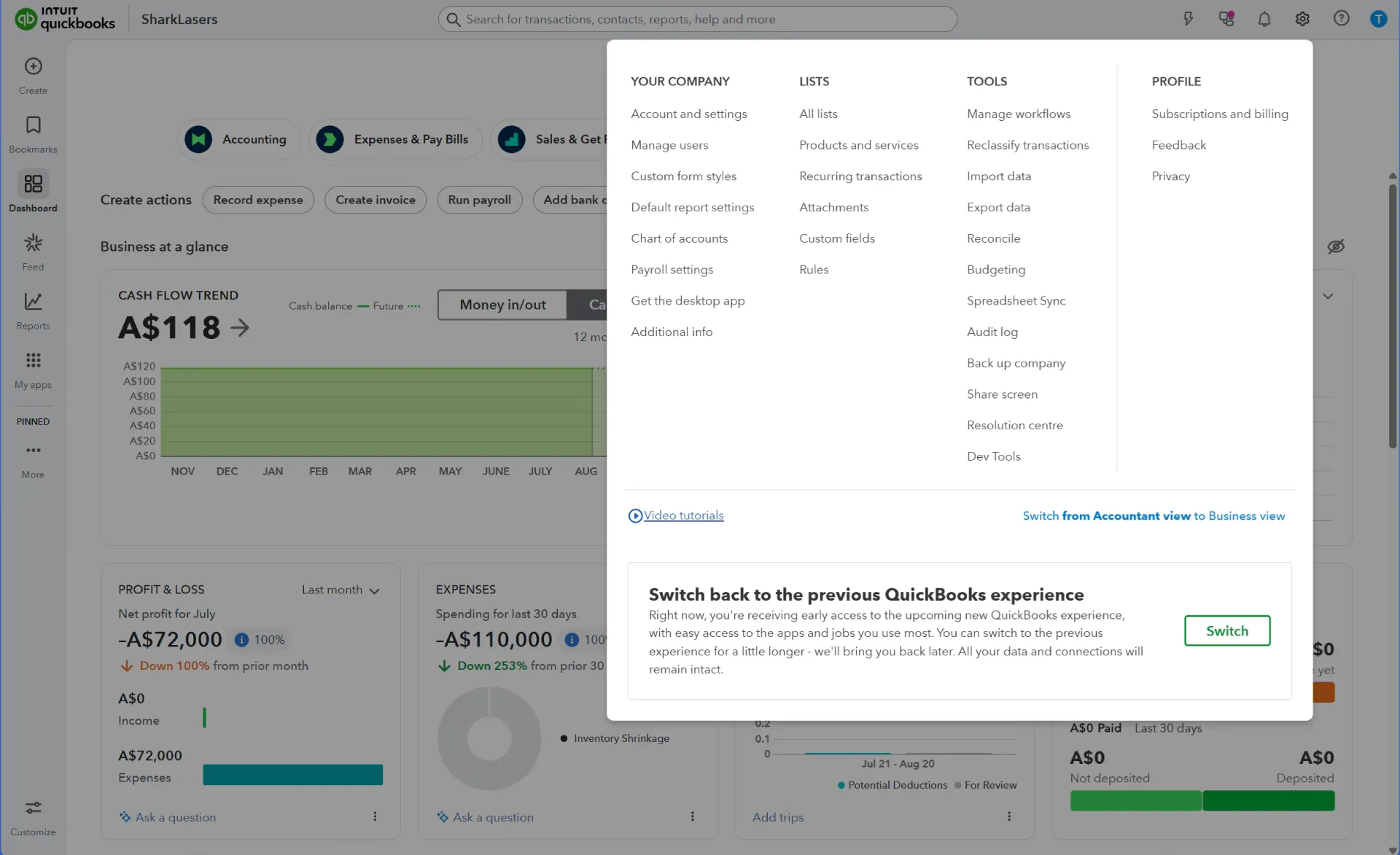 QuickBooks software