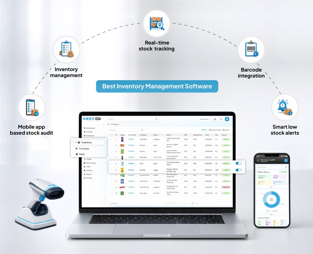 5 Best Inventory Management Software in India 2026 4 Vasy Inventory management software
