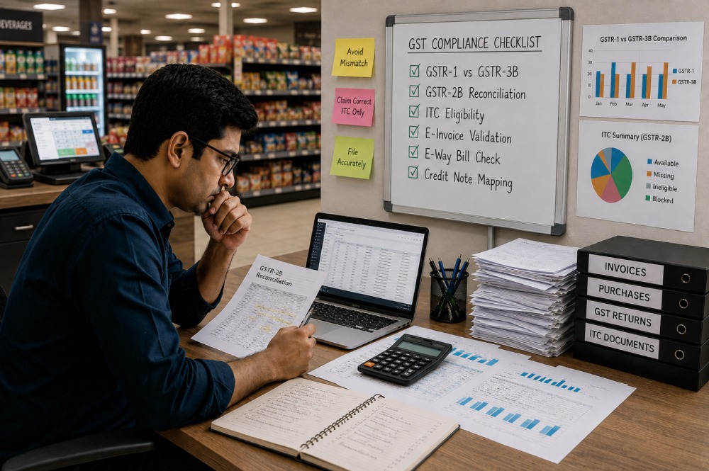 GST Filing Mistakes Retailers Make That Attract Notices